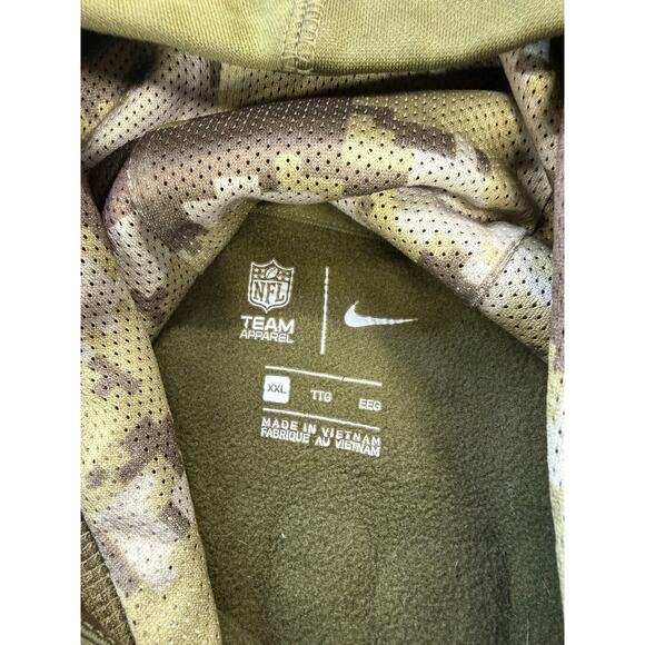 Nike Washington Redskins XXL Camo Salute to Freedom Sweatshirt Hoodie - Picture 8 of 8